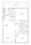 975 sq ft unit at cedar Ridge apartments